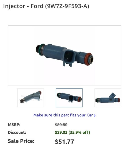 Fuel Injector Motorcraft CM-5157 - Picture 3 of 6
