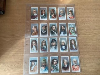 OGDENS LEADERS OF MEN FULL SET OF 50 ORIGINAL CARDS GOOD CLEAN CONDITION.