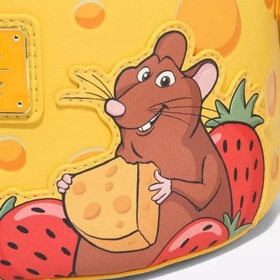 Loungefly Disney Pixar Ratatouille Cheese Wheel Strawberry Scented Crossbody Bag Ratatouille Loungefly Disney Pixar Ratatouille Remy Cheese  main image 4