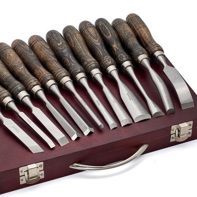 SELFIE CAT 12 Piece Wood Chisel Set for Woodworking Tools Wood Carving Tools ...