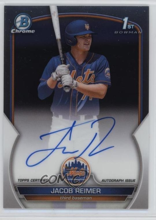 2023 Bowman Chrome Prospect Auto Jacob Reimer #CPA-JRR Auto 1ik9