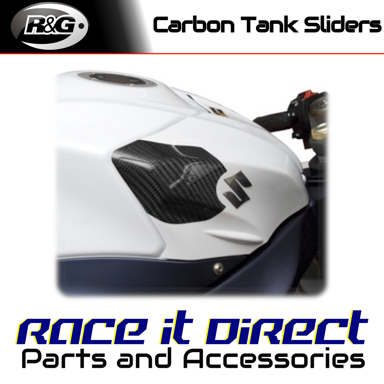R&G - TS0007CG - Carbon Fibre Tank Sliders