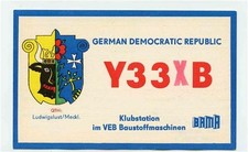 QSL Card Y33XB German Democratic Republic 1982