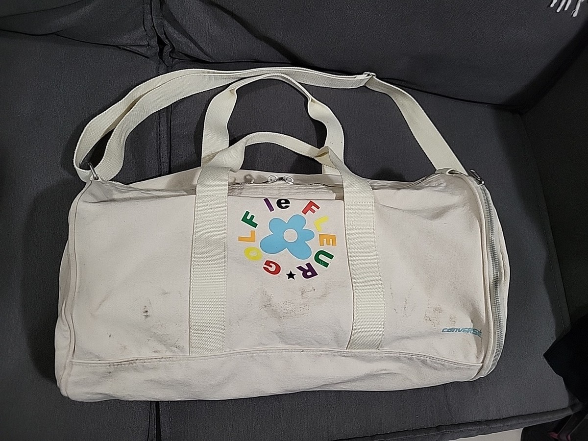 BRIEFING GOLF CONVERSEコラボ　ゴルフボストンバッグ 🔥Converse x Golf Wang Golf Le Fleur Canvas Duffle Tote Bag Tyler