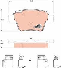 Kits de frein Peugeot 207