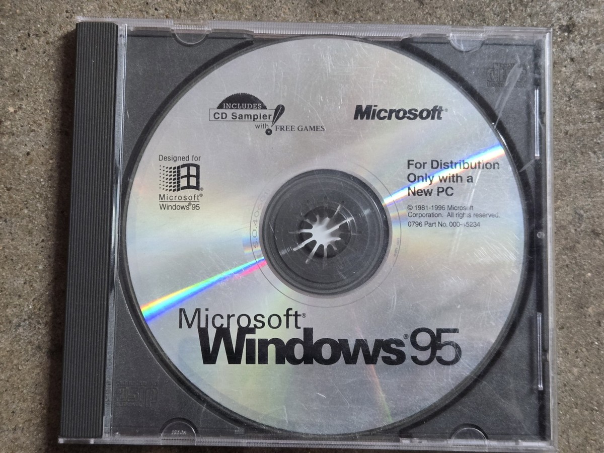 Microsoft Windows 95 Installation CD CD-ROM With USB Support no