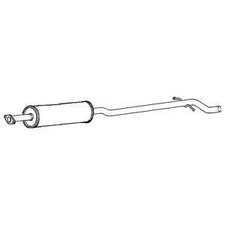 Klarius Centre Exhaust Pipe & Silencer for Volvo V70 T B5204T5 2.0 1999-2007