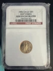 2006 $5 Gold Eagle NGC First Strikes Gem Uncirculated 1/10 oz