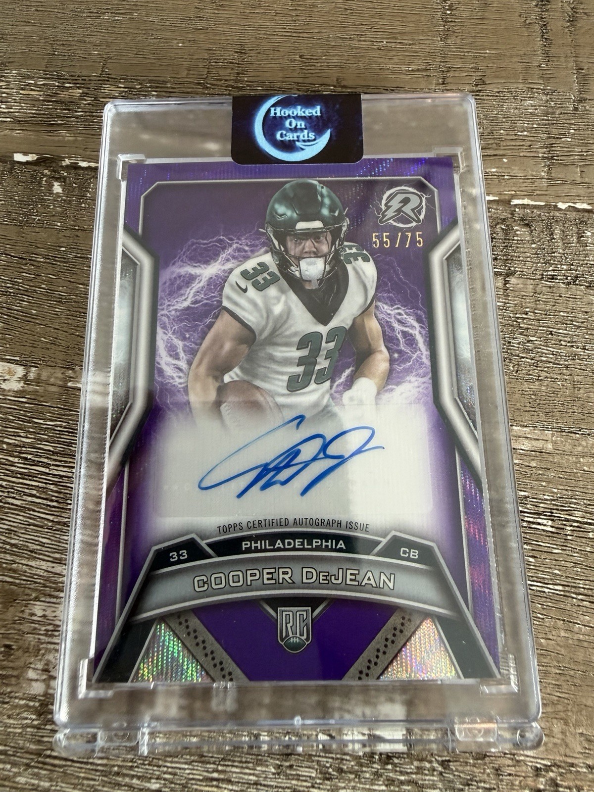 2024 Topps Resurgence Cooper DeJean Rookie Signature Purple Surge Auto /75