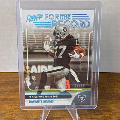 Panini 2023 Prestige Davante Adams For the Record Xtra Points #8 /10 Raiders