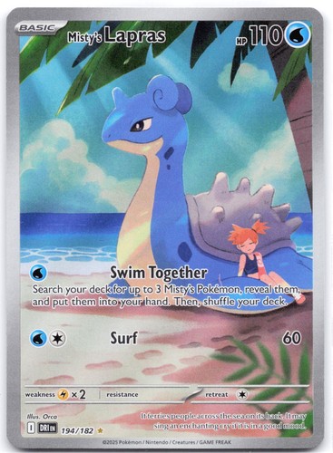 Misty's Lapras 194/182 Holo Destined Rivals