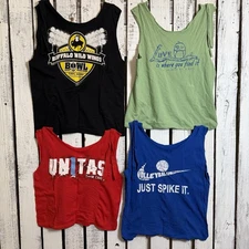 Upcycled T-shirt Tote Bags Set Of 4 Shopping Grocery Compact Reinforced Handmade