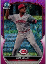 Cam Collier 2023 Bowman Chrome Pink Shimmer /199 Refractor #BCP-239 CIN Reds
