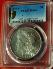 1879-S MS-64 SAN FRANCISCO GOLD SHIELD PCGS MORGAN DOLLAR PCGS LOOKS PROOF LIKE