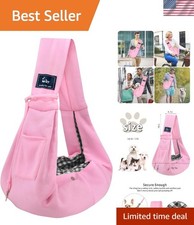 Large Pocket Pet Sling Carrier for Small Dogs Cats - Traveling Made Easy