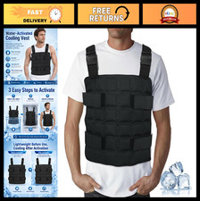72-Cell Ice Cooling Vest for Men Women - Lightweight, Adjustable, Summer Relie