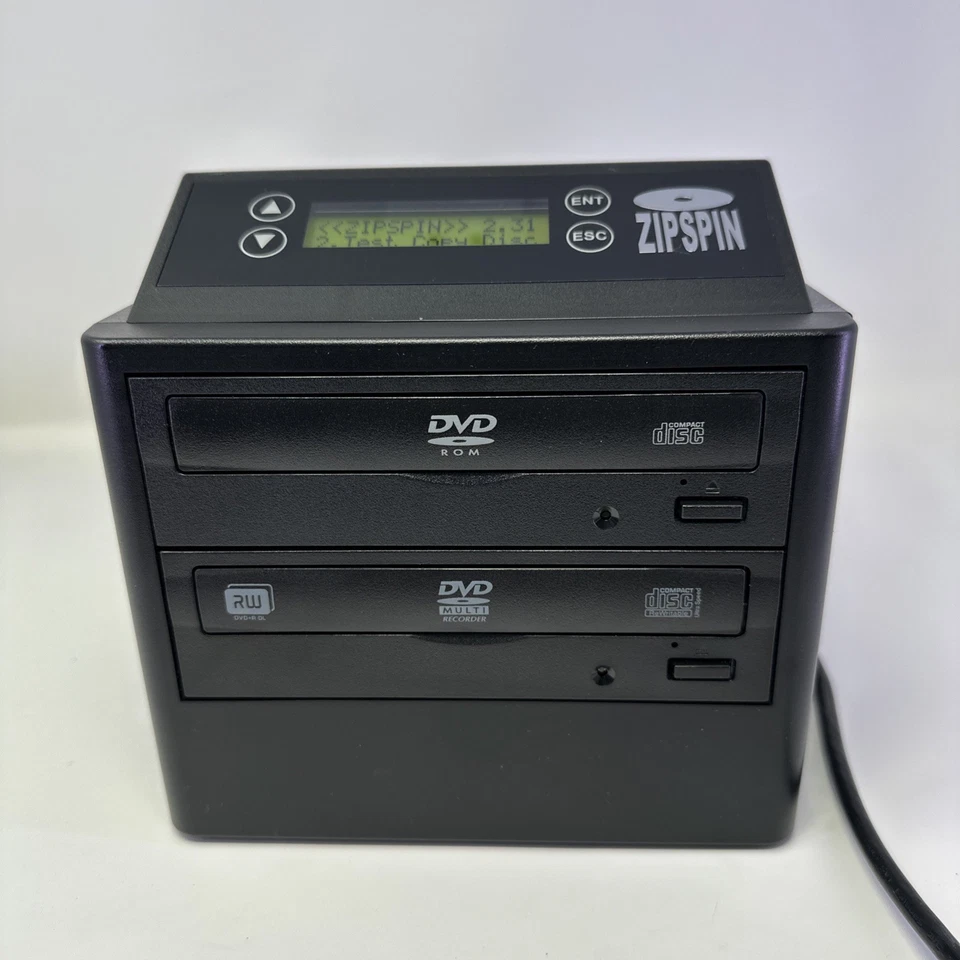 Zipspin CD/DVD Duplicator DVD Copier CD Burner DVD-121-PRO WM-DC With Plug - Image 3 of 4