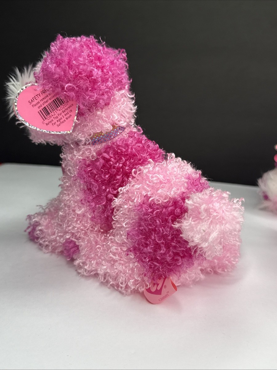 Ty Beanie Baby Pinkys Glitters The Dog With Tag Retired DOB
