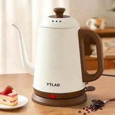 YTLAD 1L Gooseneck Electric Kettle, 1000W, Pour-Over Coffee & Tea