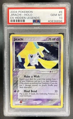 2004 Pokemon EX Hidden Legends Jirachi Holo #8/101 PSA 10 GEM MINT