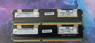 2x  Micron 8GB  2Rx4 PC3-10600R ECC DIMM (MT36JSZF1G72PZ-1G4D1DD/HPE 500205-071)