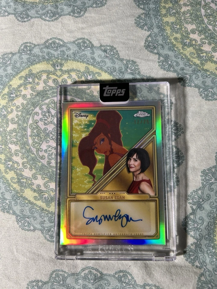 Topps Chrome Disney Minted 2025 NYCC EXCLUSIVE Susan Egan Auto /75 - Image 2 of 3