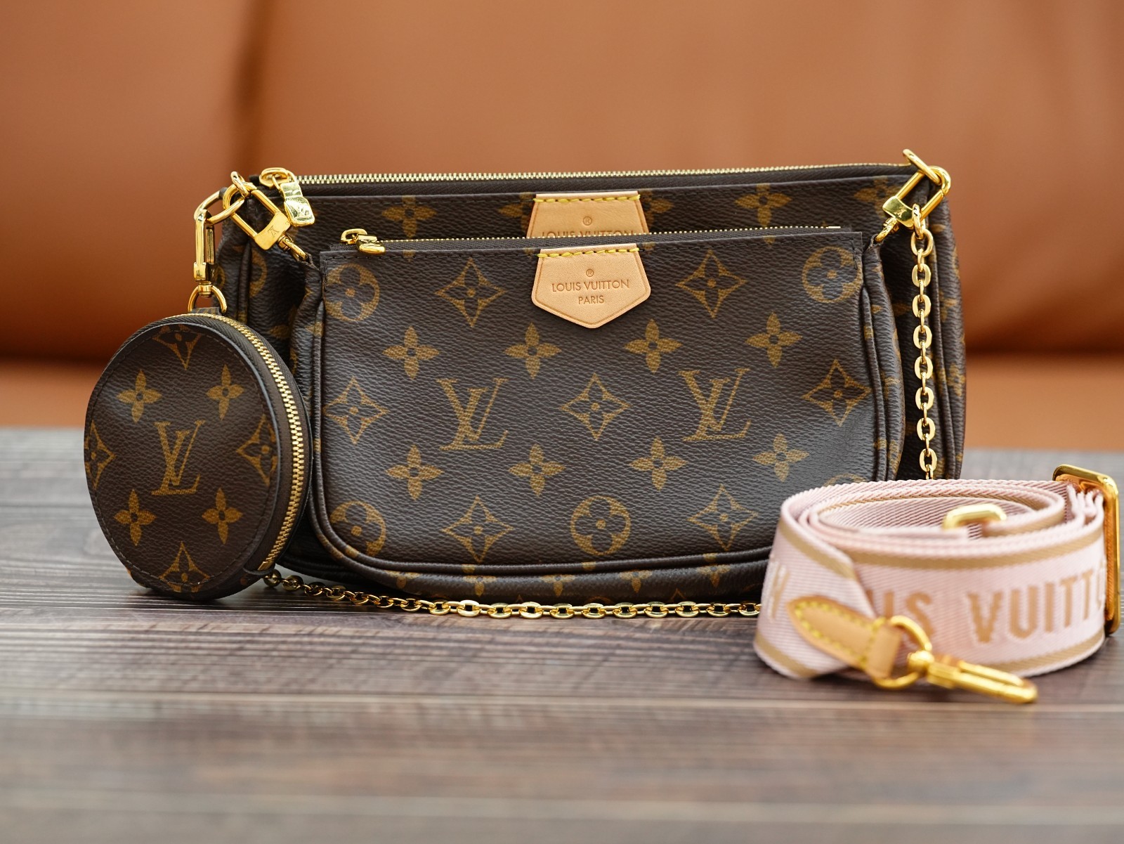 Louis Vuitton Multi Pochette Accessoires Shoulder Bag Canvas Classic Women