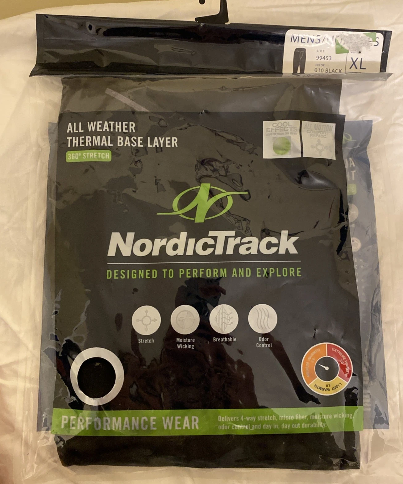Nordic Track Thermal Base Layer Pants Black Men’s 360 stretch Size XL New
Opens in a new window or t