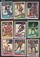 Lot of 9 1984-85 NHL O-Pee-Chee OPC Hockey Cards Vintage cards