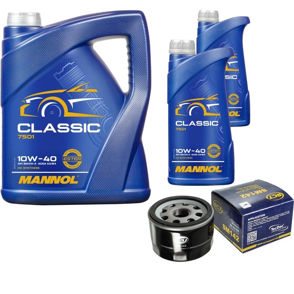 SCT Inspektionspaket 7L Mannol 10W-40 FüR Dacia Duster Logan MCV 1.6 16V 1.4-image