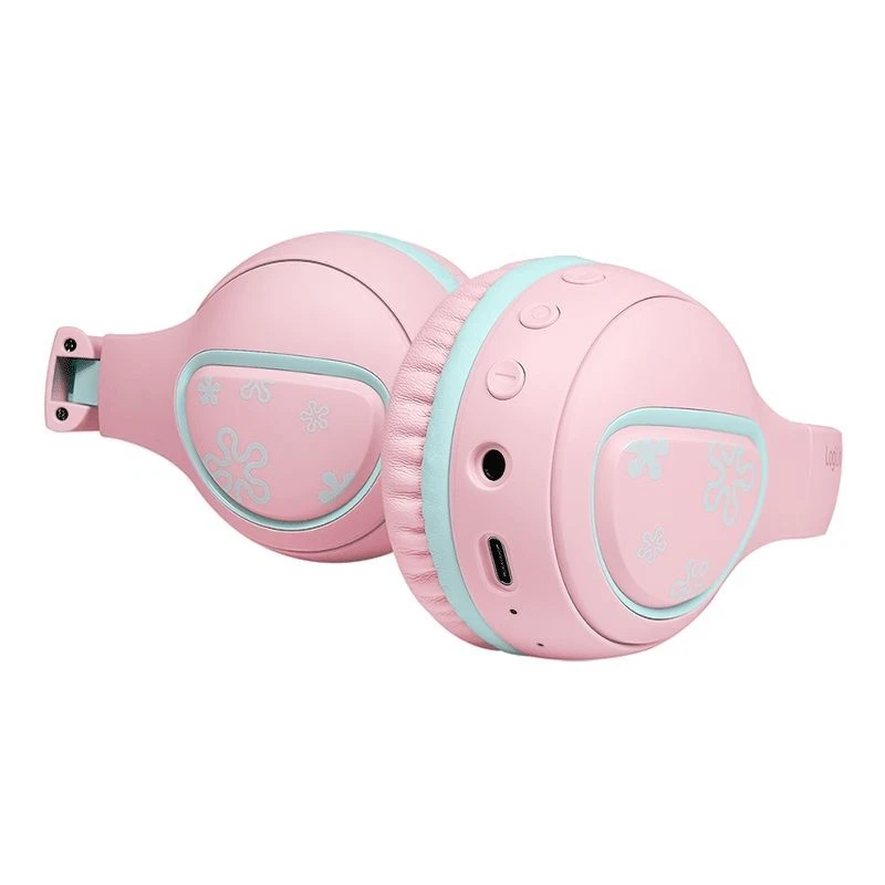 Kinder Bluetooth Kopfhörer m. Mikrofon Headset faltbar max.85 dB pink - Bild 3 von 4