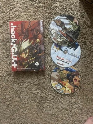 Dot .hack G.U.+ Vol. 1 TP TPB (2008) Tokyopop First Printing SC Manga&3 hack sig