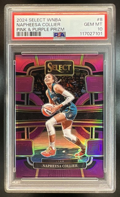 2024 Panini Select WNBA Napheesa Collier Pink & Purple Prizm #66/99 PSA 10 L530
