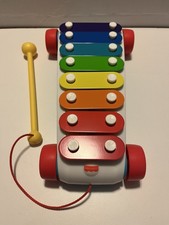 Fisher-Price Toddler Pull Toy, Classic Xylophone Pretend Musical Instrument with