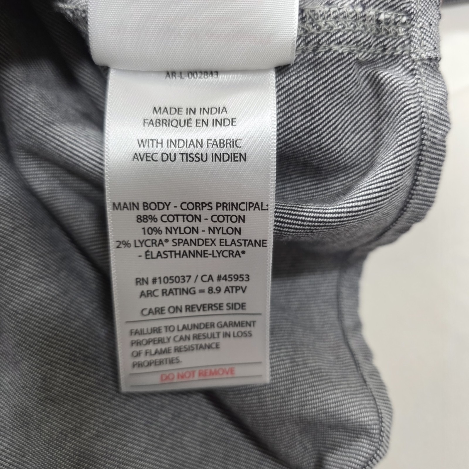 Ariat FR Flame Resistant Cat 2 Solid Gray Button … - image 10