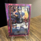 2025 Topps Chrome Football Jaxson Dart Rookie Pink Refractor Auto /250