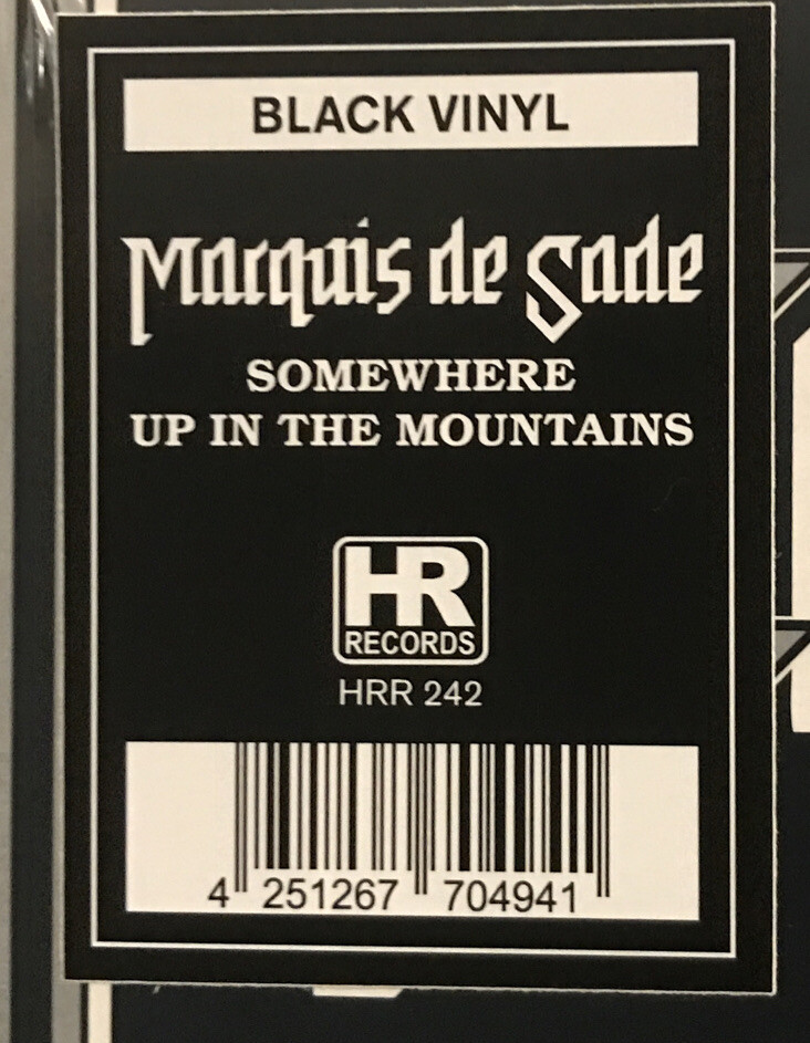 Marquis De Sade - Somewhere Up In The Mountains (Vinyle Neuf)