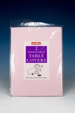 PACK OF 2  PINK  PAPER TABLE CLOTHS FREE UK P+P PARTY HEN STAG BIRTHDAY
