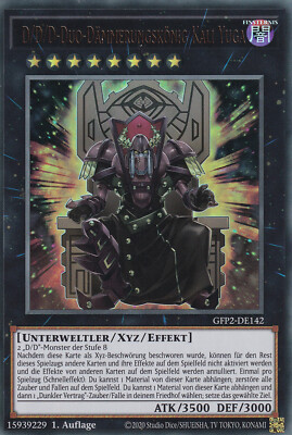 Yu-Gi-Oh GFP2-DE142 D D D Duo Dämmerungskönig Kali Yuga 1 Aufl. Ultra Rare NM