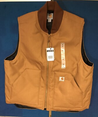 Carhartt V01 Duck Vest Arctic Quilt Lined | eBay UK