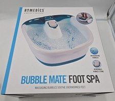 Homedics Bubble Mate Foot Spa with Heat Massage and Removable Pumice Stone