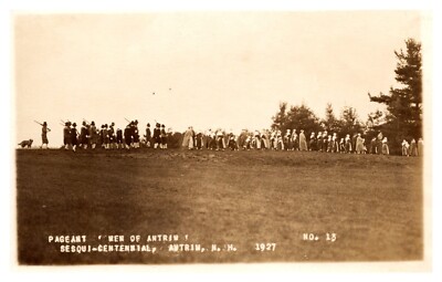 postcard Pageant Men of Atrium Sesqui Centennial 1927 Atrium N. H. RPPC A9700