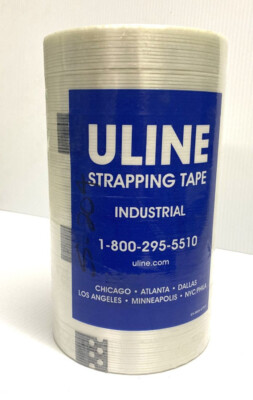 Uline Industrial Strapping Filament Tape - 1'' X 60 yds (9 rolls - 540 yds)