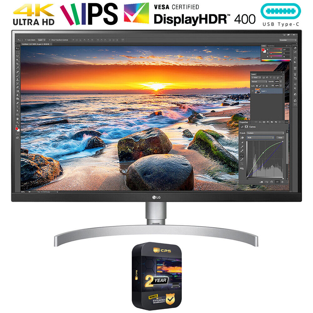 LG 27UL850-W 27 inch 4K UHD IPS LED Monitor with VESA DisplayHDR 