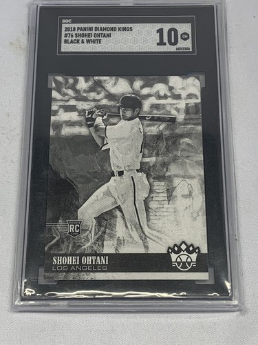 2018 Panini Diamond Kings #76 Shohei Ohtani Rookie Rare B&W SGC Grade 10