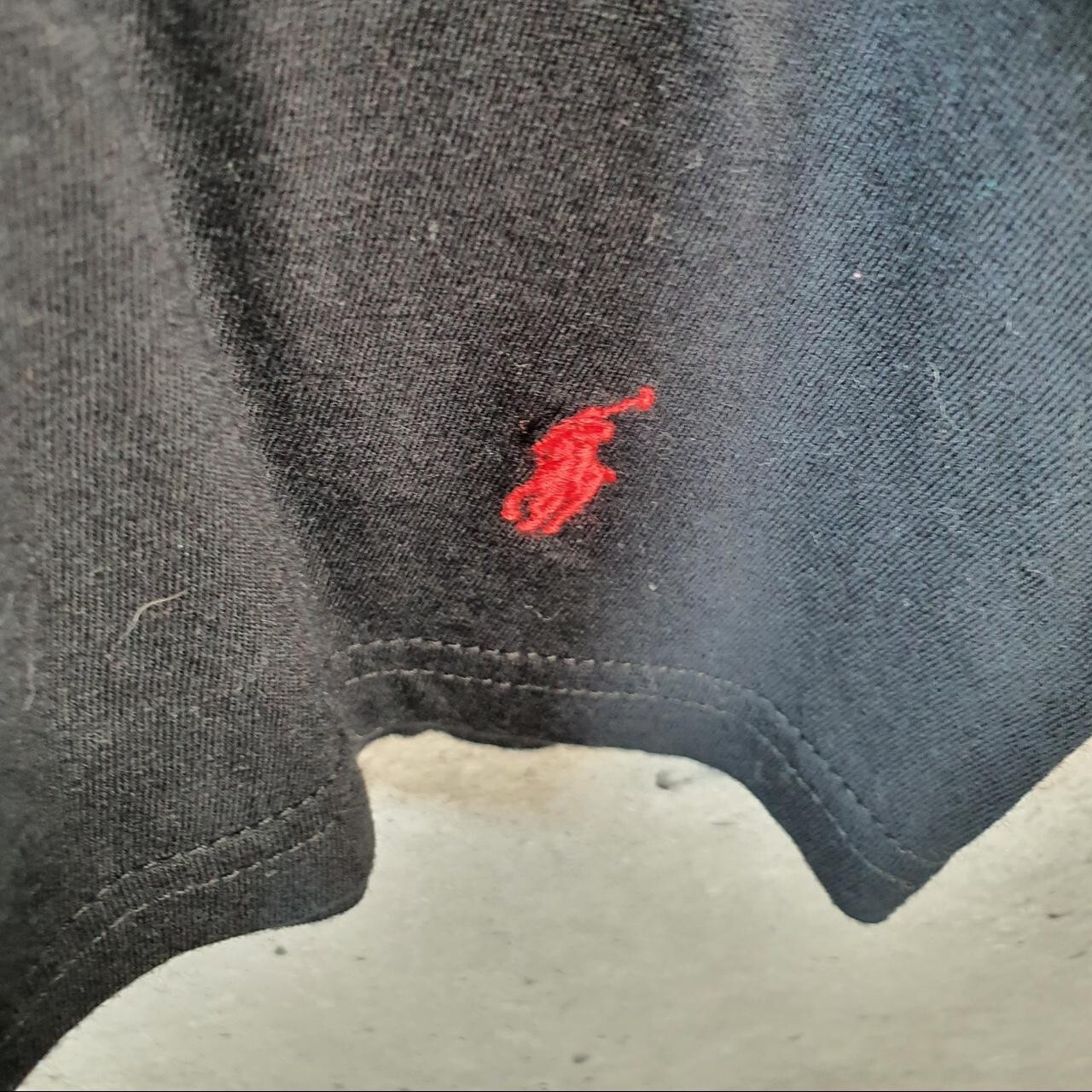 Polo Ralph Lauren vintage uomo media nera ricamata pony classica