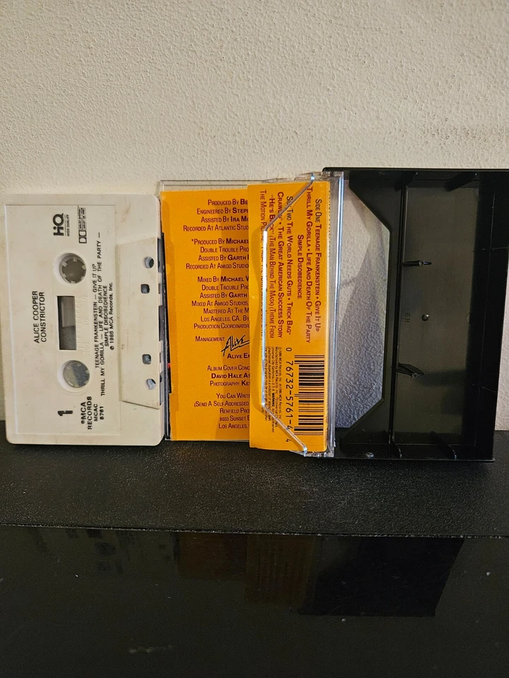 CINTA DE CASETE ALICE COOPER CONSTRICTOR 1986 HARD ROCK HEAVY METAL CLÁSICO Foto 2 de 4