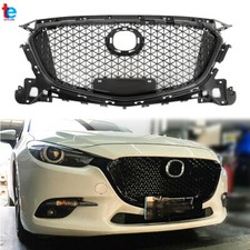 For 2017 2018 Mazda 3 Axela Front Bumper Upper Grille Honeycomb Grill Black For 2017 2018 Mazda 3 Axela Front Bumper Upper Grille Honeycomb Grill Black