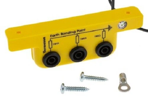 RS Pro ESD EARTH BONDING BRACKET 3x4mm Banana Stud Connector, Ring Terminal - Image 2 of 4