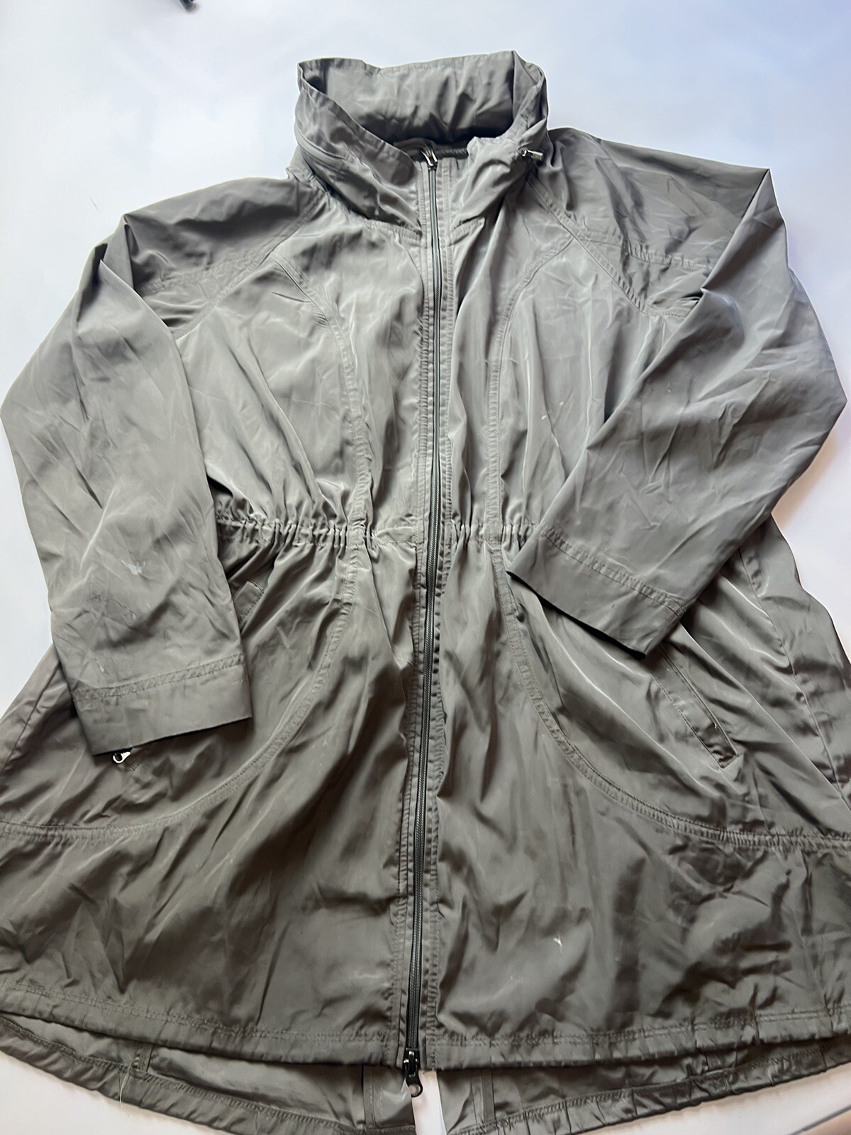 Athleta Drippity Jacket Women's XL Green Water Wind Resistant eBay